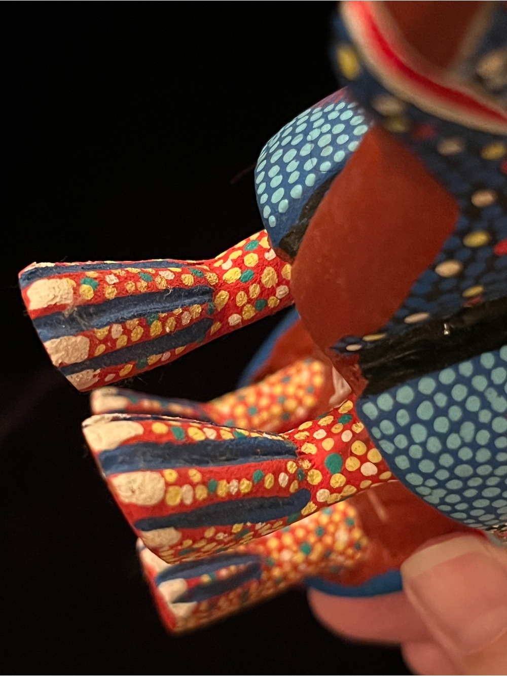 Handcrafted Mexican Folk Art Oaxacan Armadillo Alebrije Signed Jacinto Lopez - Picture 8 of 9